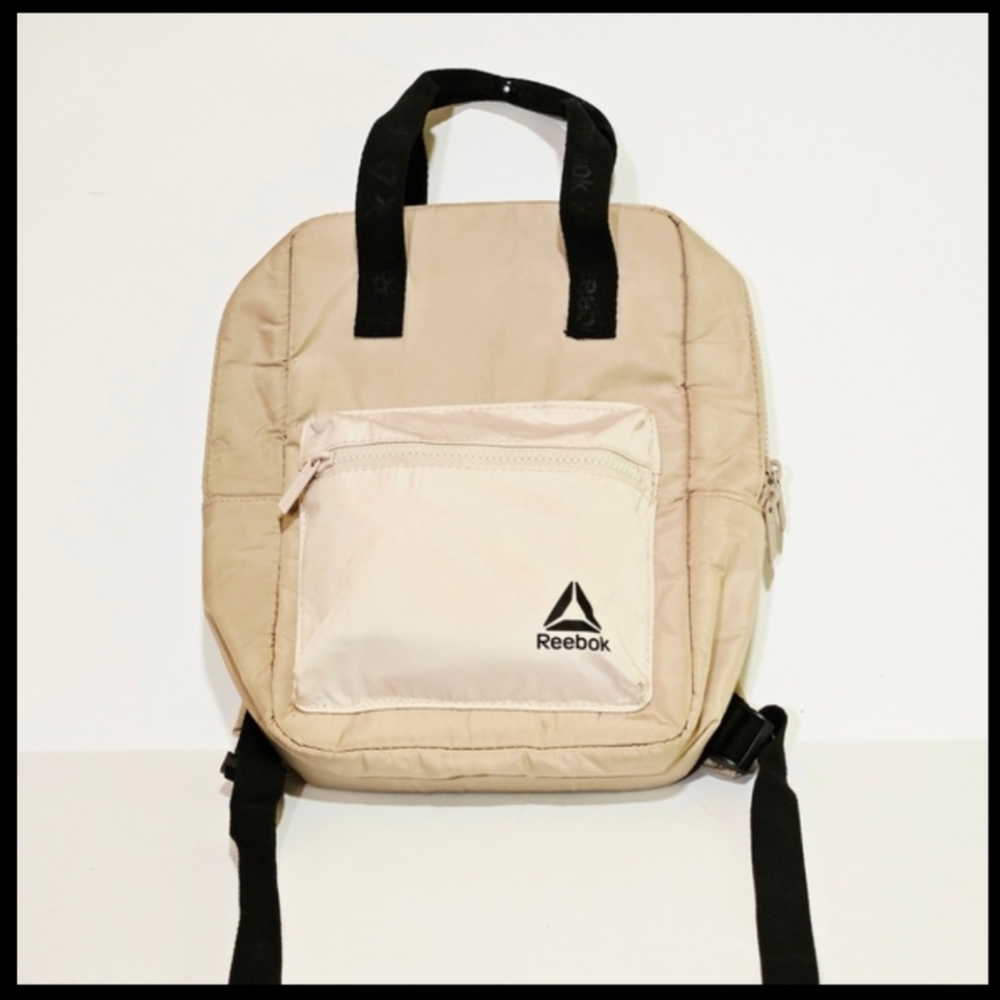 REEBOK Jr Backpack Beigh/Black Straps, Never Used